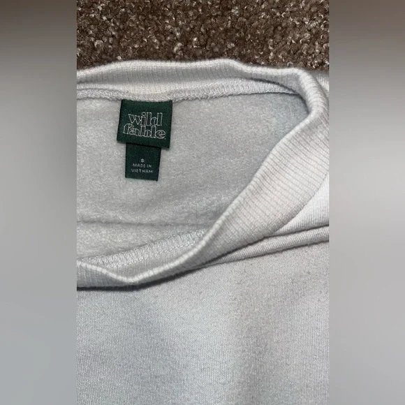 Wild Fable Light Gray Crewneck Sweatshirt - Picture 4 of 5
